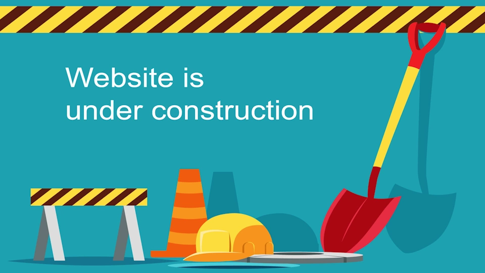 Website under construction banner