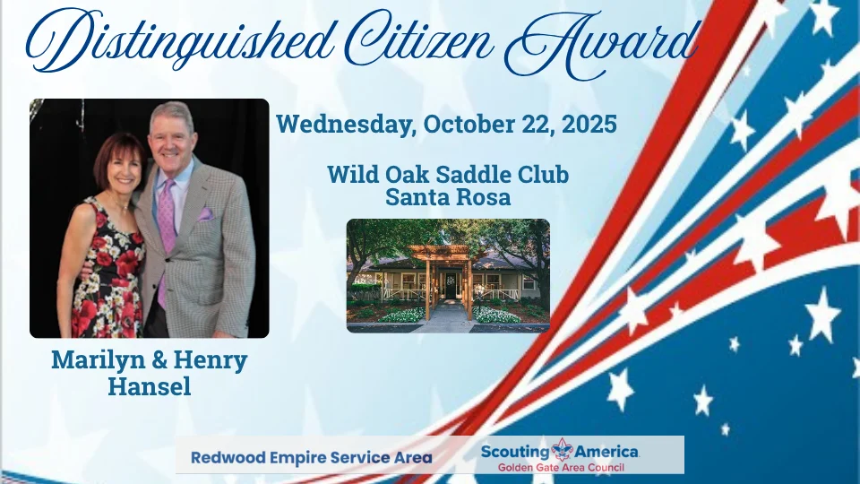 Distinguished Citizen Award recognizing Henry and Marilyn Hansel