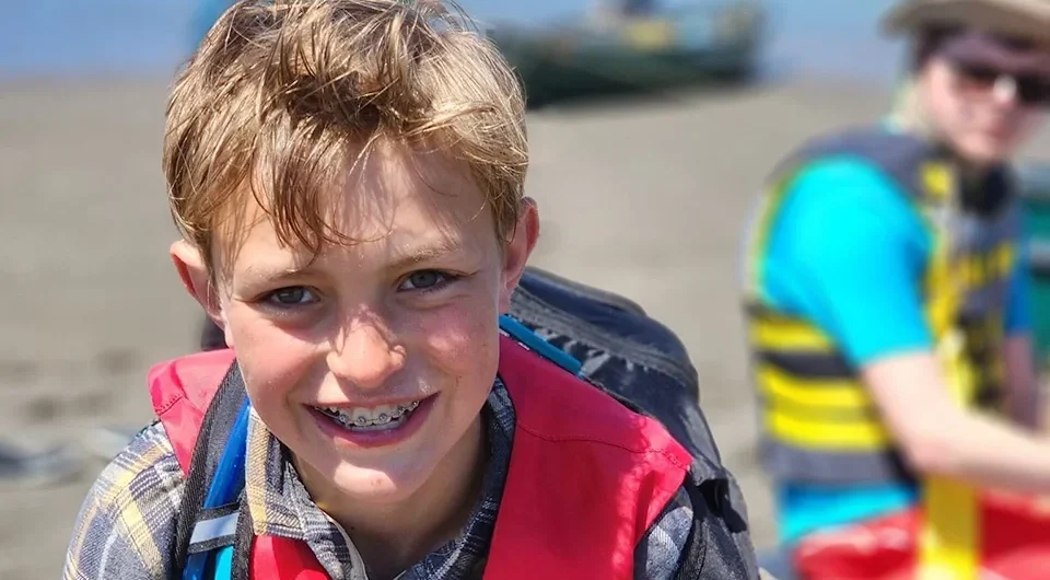 Scout at the waterfront